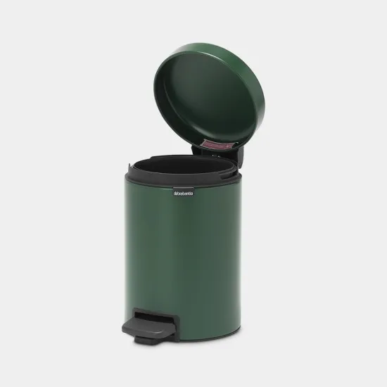 Cos gunoi cu pedala newIcon, 3L - Verde Pin Cos gunoi cu pedala newIcon, 3L - Verde Pin