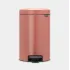 Cos gunoi cu pedala newIcon, 3L - Roz teracota