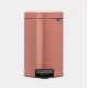 Cos gunoi cu pedala newIcon, 3L - Roz teracota