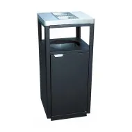 Cos de gunoi pentru parc, Negru, 45 L