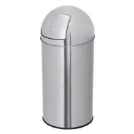Cos de gunoi, din inox, cu capac batant, Limpio, 50L