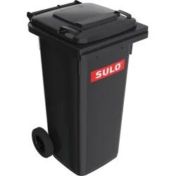 Europubela din material plastic, 240 l culoare negru SULO - Transportul nu este inclus
