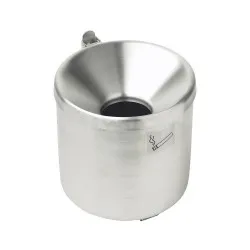 Scrumiera pentru perete exterior otel inoxidabil 15 x 14,5 cm