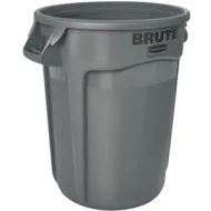 Container rotund Brute cu canale de aerisire, 75.7 L, gri, RUBBERMAID