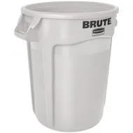 Container rotund Brute cu canale de ventilare, 75.7 L, alb, RUBBERMAID