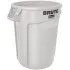 Container rotund Brute cu canale de ventilare, 75.7 L, alb, RUBBERMAID