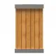 OSLO SW Cosuri colectare selectiva pentru exterior din otel + lemn