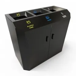 STOCKHOLM B Cosuri de reciclare la moda design trendy metal vopsit 3x60L STOCKHOLM B Cosuri de reciclare la moda design trendy metal vopsit 3x60L