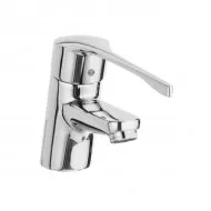 Baterie pentru lavoar, conector cu lanţ și mâner pentru persoane cu dizabilităţi, Roca