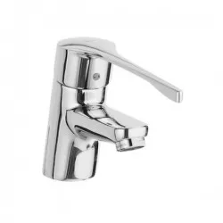 Baterie pentru lavoar, conector cu lanţ și mâner pentru persoane cu dizabilităţi, Roca Baterie pentru lavoar, conector cu lanţ și mâner pentru persoane cu dizabilităţi, Roca