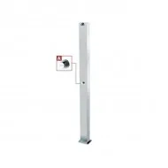 Coloana de dus din inox AISI 316, cu cap de dus si robinet cu temporizare, Idral