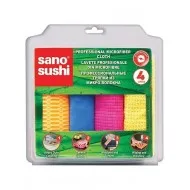 Set 4 lavete profesionale din microfibre Sano Sushi Set 4 lavete profesionale din microfibre Sano Sushi