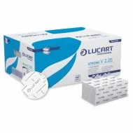 Prosoape de maini din hartie, pliate in V, albe - Strong V2.25, LUCART Prosoape de maini din hartie, pliate in V, albe - Strong V2.25, LUCART