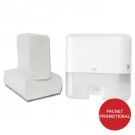 Super Promotie 1 buc. dispenser Tork + 1 bax Prosoape hartie pliate Expres Z fold, 160 buc / pachet, 2 straturi Super Promotie 1 buc. dispenser Tork + 1 bax Prosoape hartie pliate Expres Z fold, 160 buc / pachet, 2 straturi