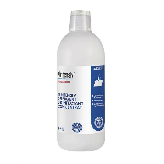 KLINTENSIV® – Detergent dezinfectant concentrat, 1 litru KLINTENSIV® – Detergent dezinfectant concentrat, 1 litru