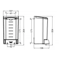 Dozator reincarcabil de sapun lichid sau dezinfectant, Mediclinics, 1L