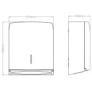 Dispenser pentru prosoape pliate de hartie, Mediclinics