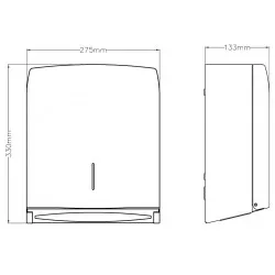 Dispenser pentru prosoape pliate de hartie, Mediclinics