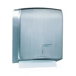 Dispenser din inox satinat pentru prosoape pliate de hartie, Mediclinics 
