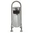 Cos gunoi pentru parc din inox, 31L