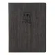 Mapa meniu A4+, Wood, piele PU interior/exterior, lavabila, negru