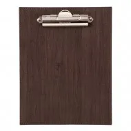 Mapa meniu minibar A5+, Wood, din piele PU interior/exterior, lavabila, maro