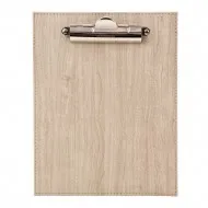 Mapa meniu cafenele A5+, Wood, piele PU interior/exterior, lavabila, bej