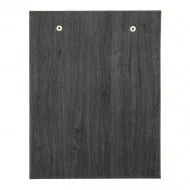 Mapa meniu cafenele A5+, Wood, piele PU interior/exterior, lavabila, negru
