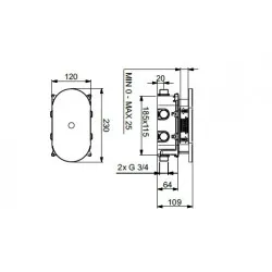 Baterie pentru dus cu senzor, Idral Baterie pentru dus cu senzor, Idral
