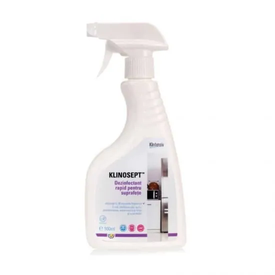 KLINOSEPT™ P&P – Dezinfectant rapid pentru suprafete, 500 ml KLINOSEPT™ P&P – Dezinfectant rapid pentru suprafete, 500 ml