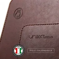 Set mapa birou Office pentru protectie, Unika, din piele PU, 1 suport farfurie si 2 suporturi pahar, maro, 89 cm Set mapa birou Office pentru protectie, Unika, din piele PU, 1 suport farfurie si 2 suporturi pahar, maro, 89 cm