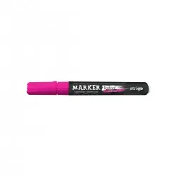 Marker Creta Lichida, varf rotund, roz NEON
