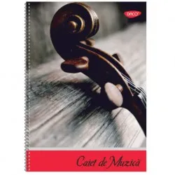 Caiet muzica a4 24 file spira daco