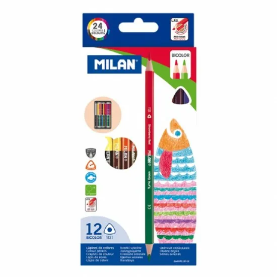 Creion color 12 bicolor milan Creion color 12 bicolor milan