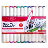 Marker grafic set 12 duo capi daco mk612 Marker grafic set 12 duo capi daco mk612