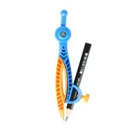 Compas din plastic STRIGO cu creion in culori mixte SSC394