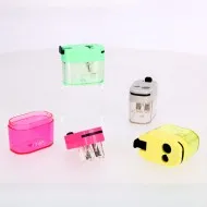 Ascutitoare Strigo, 2 dimensiuni cu recipient, 4 culori SSC407 Ascutitoare Strigo, 2 dimensiuni cu recipient, 4 culori SSC407