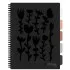 Caiet cu spirala si separatoare, STRIGO PADS Project Book Floral A4, Matematica, PADS042