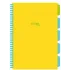 Caiet cu spirala si separatoare, STRIGO PADS Project Book Neon, A4, Dictando, PADS083