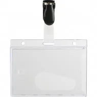 Ecuson cu clips PVC, 60 x 90 mm, 25 bucati/cutie