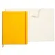 Notebook  A4+ Rhodiarama, 80 file, ivory dictando, galben