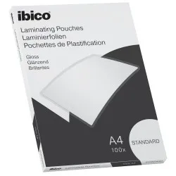 Folie de laminat, Ibico, A4, 125 microni, 100 bucati/set Folie de laminat, Ibico, A4, 125 microni, 100 bucati/set