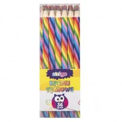 Creioane Strigo Rainbow multicolor 36 buc