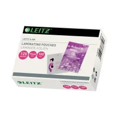 Folie Leitz MINI pentru laminare la cald, 65x95, 125 microni Folie Leitz MINI pentru laminare la cald, 65x95, 125 microni