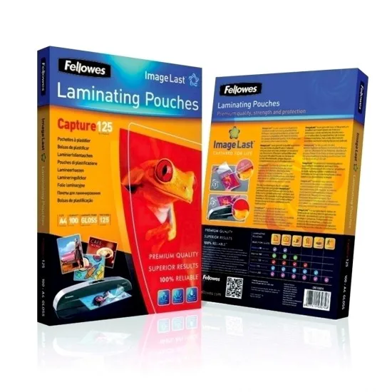 Folie pentru laminare, Fellowes, 75 microni, A4 Folie pentru laminare, Fellowes, 75 microni, A4