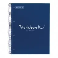 Caiet cu spira, Miquelrius, Emotion, A4, matematica, 80 file, coperta carton dur, albastru Caiet cu spira, Miquelrius, Emotion, A4, matematica, 80 file, coperta carton dur, albastru