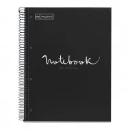 Caiet cu spira, Miquelrius, Emotion, A4, matematica, 80 file, coperta carton dur, negru Caiet cu spira, Miquelrius, Emotion, A4, matematica, 80 file, coperta carton dur, negru