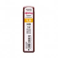 Mine creion mecanic Rotring, 1 mm , HB, 12 bucati/cutie Mine creion mecanic Rotring, 1 mm , HB, 12 bucati/cutie