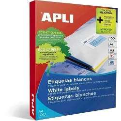 Etichete autoadezive Apli, A4, 210 x 148 mm, 200 bucati, 100 coli/top Etichete autoadezive Apli, A4, 210 x 148 mm, 200 bucati, 100 coli/top