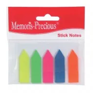 Index Memoris - Precious, autoadeziv, plastic, forma sageata,  12 x 45 mm, 5 culori/set, 25 file/culoare Index Memoris - Precious, autoadeziv, plastic, forma sageata,  12 x 45 mm, 5 culori/set, 25 file/culoare